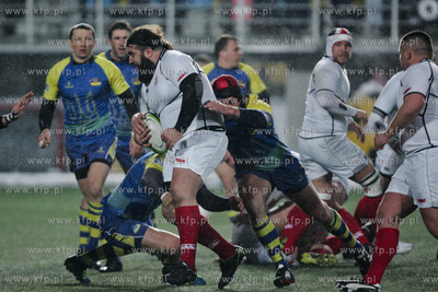 Gdynia. Narodowy Stadion Rugby. Mecz rugby dywizji...