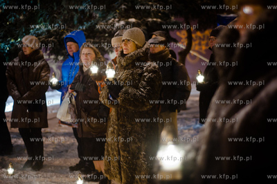 Gdansk. Zieleniec przy pomniku Jana Heweliusza. Widowisko...
