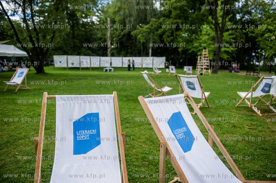 Park Połnocny w Sopocie. Festiwal Literacki Sopot....