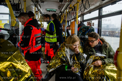 Stadion Energa Gdańsk. Ćwiczenia służb ratowniczych...