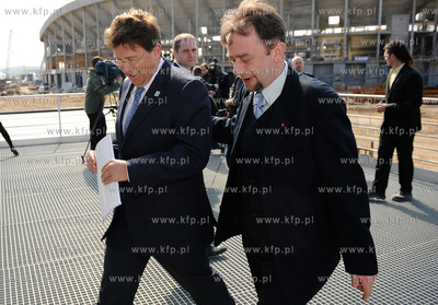 Gdansk Letnica. Teren budowy stadionu pilkarskego PGE...