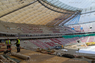 Warszawa Stadion Narodowy rowno rok przed Euro2012.
08.06.2011
fot....