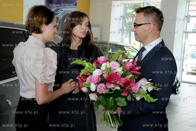 Aktorka Anna Przybylska odebrala w Salonie Witman Sp....