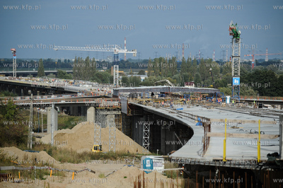 Gdansk. Budowa drogi ekspresowej S7 - Poludniowej Obwodnicy...