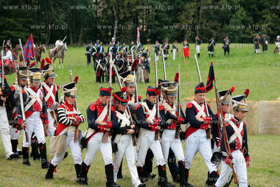 Rekonstrukcja bitwy z okresu kampanii napoleonskiej...