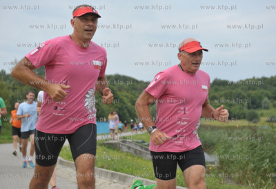Inauguracja parkrun Gdańsk-Południe. Nz. bracia Drapella,...