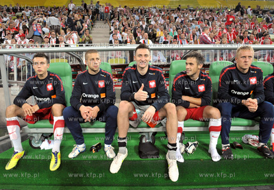 Gdansk. Stadion pilkarski PGE Arena. Mecz towarzyski...