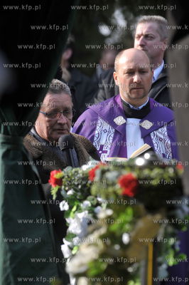 Pogrzeb profesora Jerzego Sampa na cmentarzu Lostowickim...