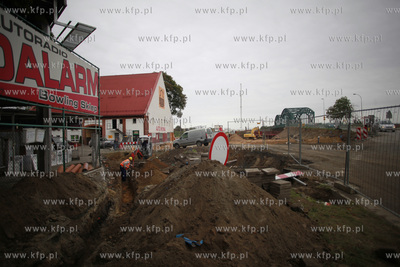 Gdansk. Przebudowa skrzyzowania  ul. Grunwaldzka z...