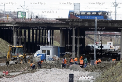 Prace przy budowie przystanku SKM Gdansk Srodmiescie.
04.02.2013
fot....