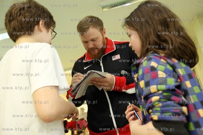 Wizyta lekkoatletow amerykanskich w Zespole Szkol Sportowych...