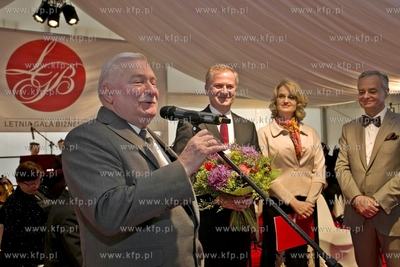 Sopot. Grand Hotel. Letnia Gala Biznesu. Nz. wręczenie...