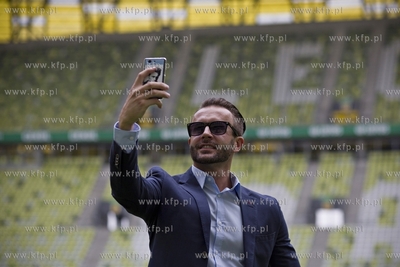 Gdańsk. PGE Arena. Spotkanie poświęcone meczowi,...