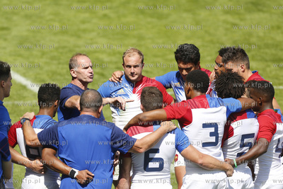 Gdynia. Mistrzostwa Europy w Rugby 7. Nz. drużyna...