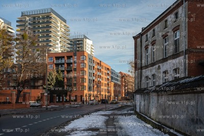 Gdańsk, ul. Wałowa. Inwestycja Bastion Wałowa. 22.01.2021...