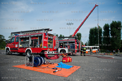 Gdansk. Teren bazy autobusowej ZKM przy ul. Hallera....