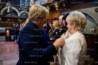 Gdansk. Dwor Artusa. Uroczystosc z okazji Dnia Edukacji...