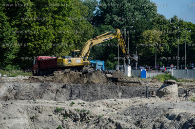 Gdansk. Teren budowy kompleksu handlowo-uslugowego...