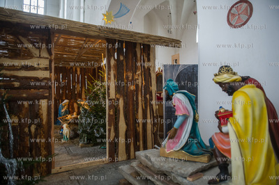 Gdansk. Szopka Bozinarodzeniowa z kosciele Sw. Piotra...