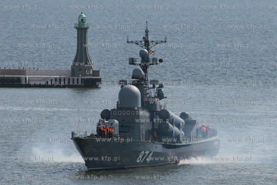 Gdynia. Wizyta trzech okretow Floty Baltyckiej Federacji...