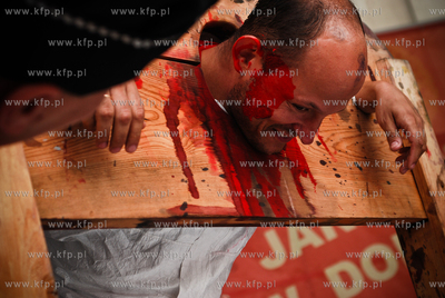 Jedna z atrakcji Jarmarku sw. Dominika byl chrzest...