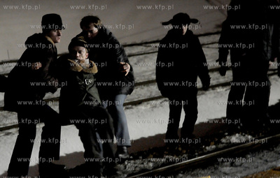 Plan zdjeciowy filmu o masakrze robotnikow na Wybrzezu...