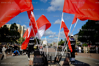 Gdynia. Swieto Marynarki Wojennej. Uroczystosc zmiany...