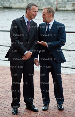 Gdansk, taras Polskiej Filharmonii Baltyckiej. Konferencja...