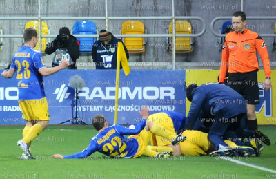 Gdynia. Meczu polfinalowy Pucharu Polski Arka Gdynia...