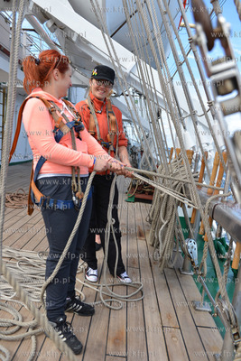 Dzien na Darze Mlodziezy ze studentami Akademii Morskiej...