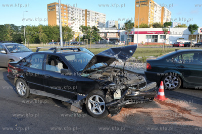 Sopot Droga Zielona. Wypadek samochodowy. Samochod...