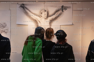 Wernisaż wystawy Jacka Kornackiego "Ślady i znaki...