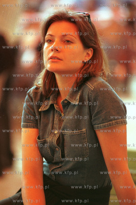 Agata Konarska na Festiwalu w Sopocie. 21.08.98 Fot.Maciej...