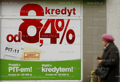 Gdansk. Ul. Rajska. Nz. reklama kredutu Getin Banku.
10.03.2009
fot....