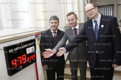 Gdansk. Urzad Wojewodzki. Wojewoda pomorski Roman Zaborowski,...