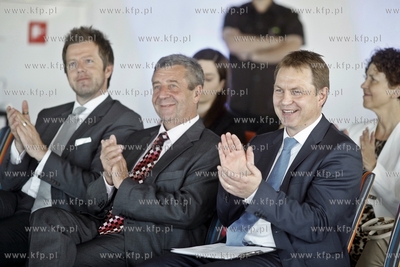 Uroczystosc wmurowania kamienia wegielnego pod budowe...