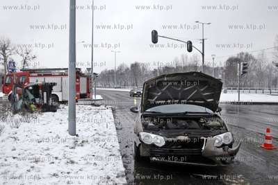 Groźnie wyglądający wypadek na skrzyżowaniu ulic...