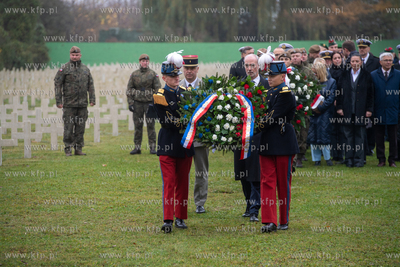 Wojskowy Cmentarz Francuski w Gdańsku. Uroczystości...