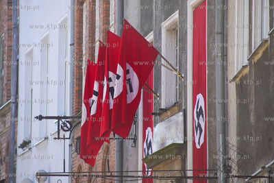 Ulica Chlebnicka w Gdańsku. Przygotowanie scenografi...