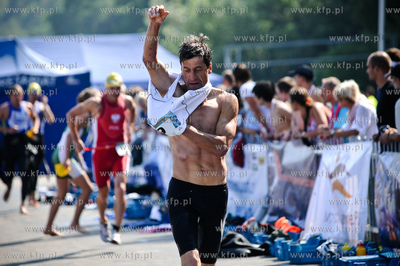 Gdynia. Bulwar nadmorski. Mistrzostwa Polski w Aquatlonie,...