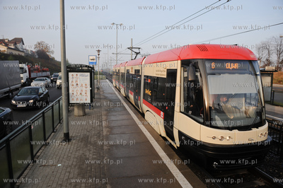Gdansk. Poranne korki na Armi Krajowej.
Nz tramwaj...