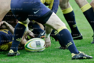 Gdansk. PGE Arena. Mecz ekstraklasy rugby. Derby trojmiasta...