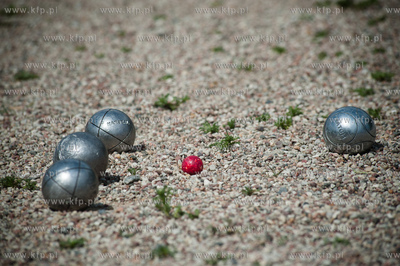 Gdansk. Bulodrom w Parku Reagana. Turniej petanque...