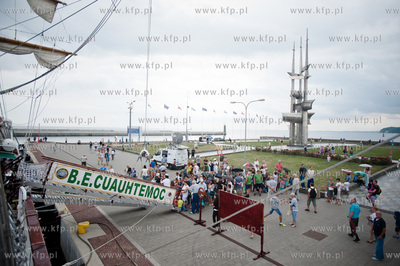 Gdynia. Meksykanski zaglowca Cuauhtemoc, ktory zacumowal...