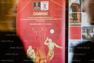 Gdansk. Sala Herbowa budynku Rady Miasta. Konferencja...