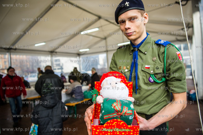 Gdansk. Targ Weglowy. XXIII Wigilia dla ubogich, samotnych...