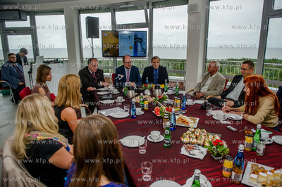 Gdansk. Sobieszewo. Prezentacja zbiornika na wode Kazimierz...