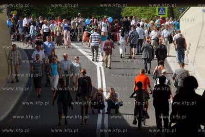 Otwarcie tunelu pod deptakiem ul. Bohaterow Monte Cassino...