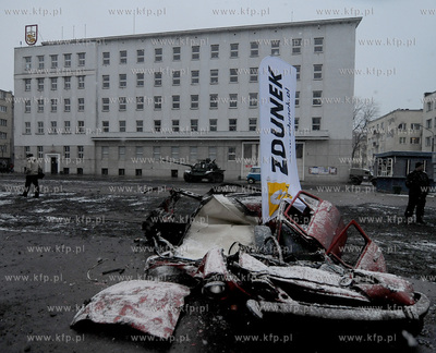 Plan zdjeciowy filmu o masakrze robotnikow na Wybrzezu...