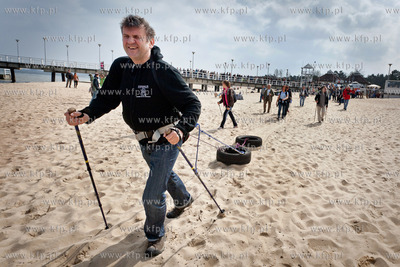 Marek Kaminski podczas Trojmiejskiego marszu Na Zdrowie....
